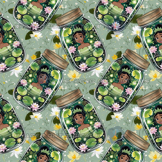 Frog Princess Floral Jars