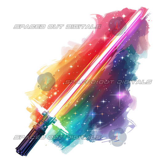 Rainbow Saber PNG