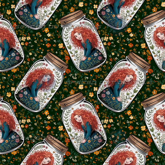 Brave Princess Floral Jars