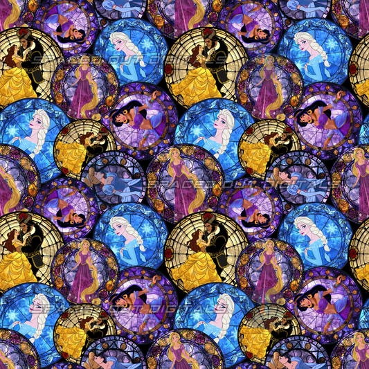 Stained Glass Princesses