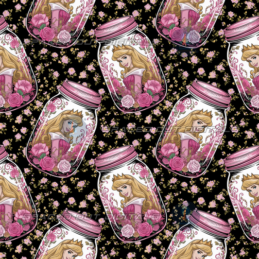 Sleeping Princess Floral Jars