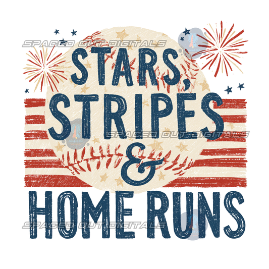 Stars Stripes and Homeruns PNG