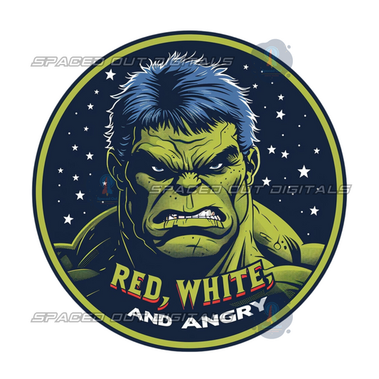Red White and Angry PNG