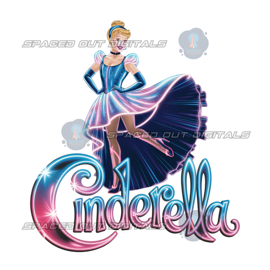 Slipper Princess Neon PNG