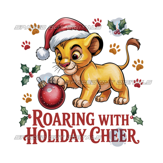 Roaring With Holiday Cheer PNG