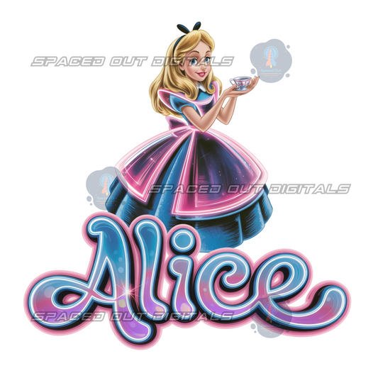 Wonderland Neon PNG