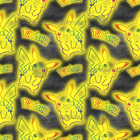 Pika Chalk Outlines