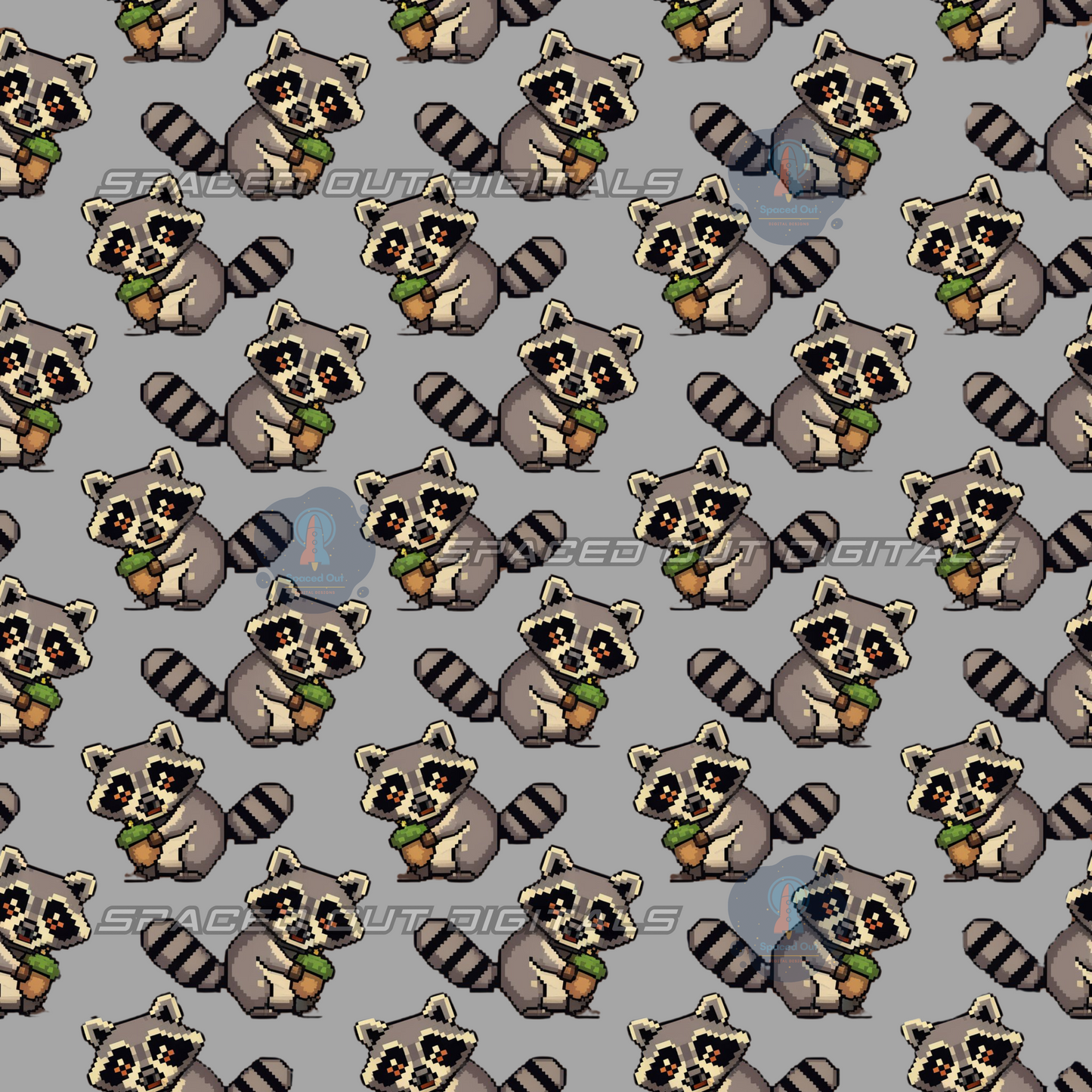 Pixel Raccoons
