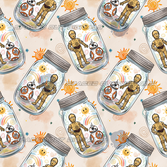 Chalk Space War Jars