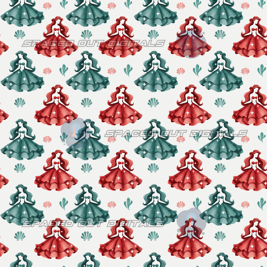 Mermaid Princess Silhouette