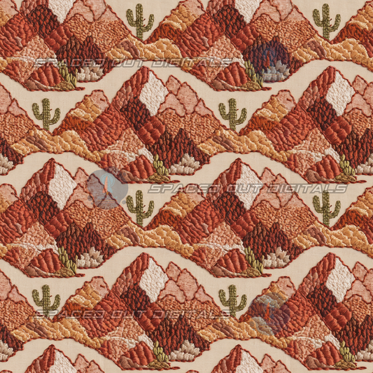 Desert Scenery Embroidery