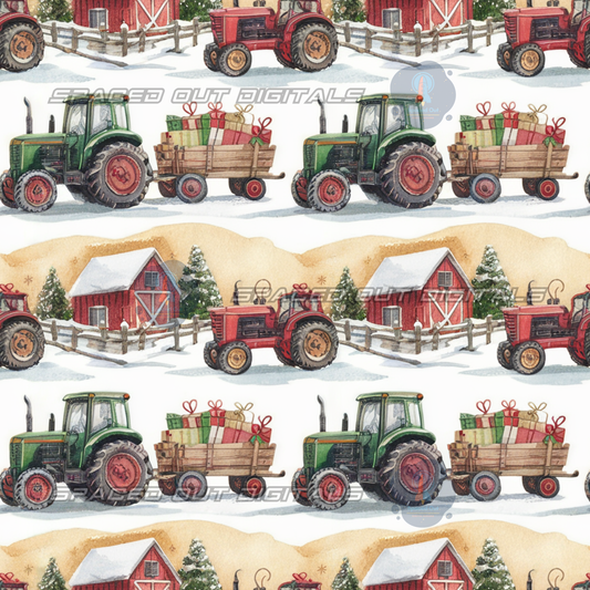 Christmas Tractors