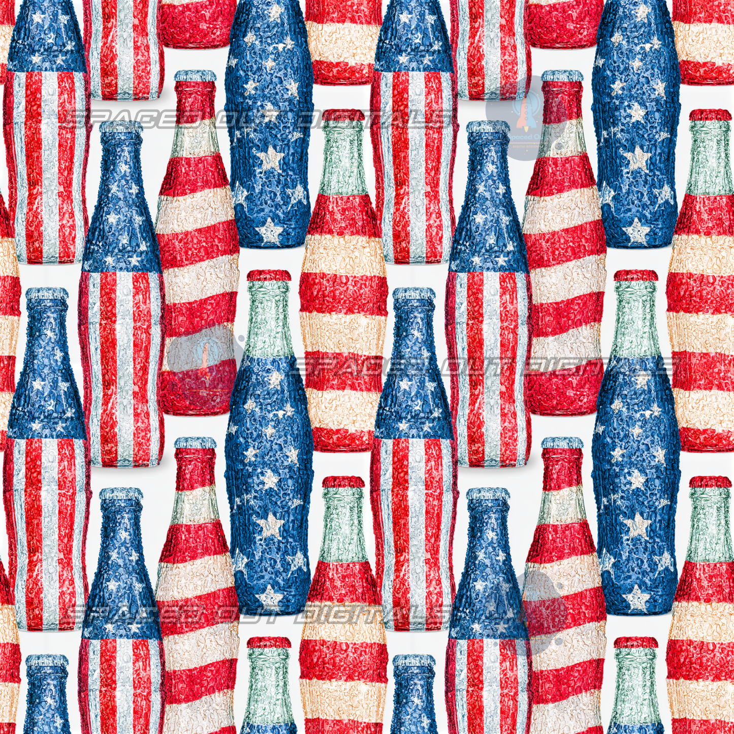 Patriotic Soda Bottles