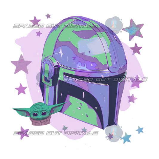 Iridescent Mando PNG