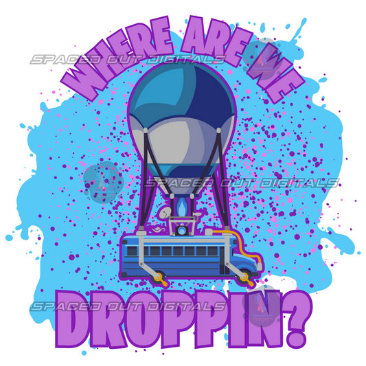 Where Are We Droppin PNG
