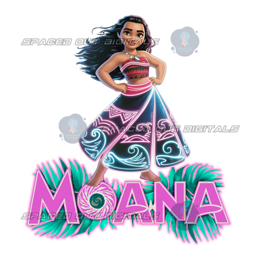 Water Princess Neon PNG