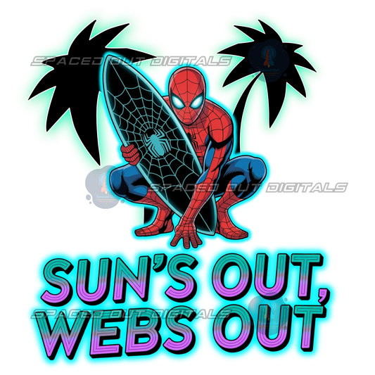 Suns Out Webs Out PNG