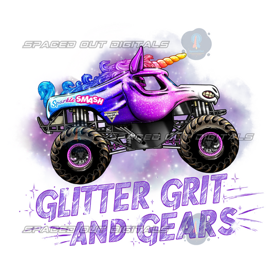 Glitter Grit And Gears PNG