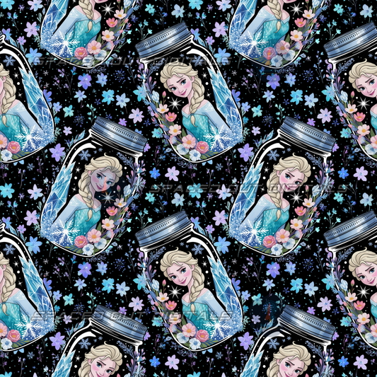 Ice Princess Floral Jars