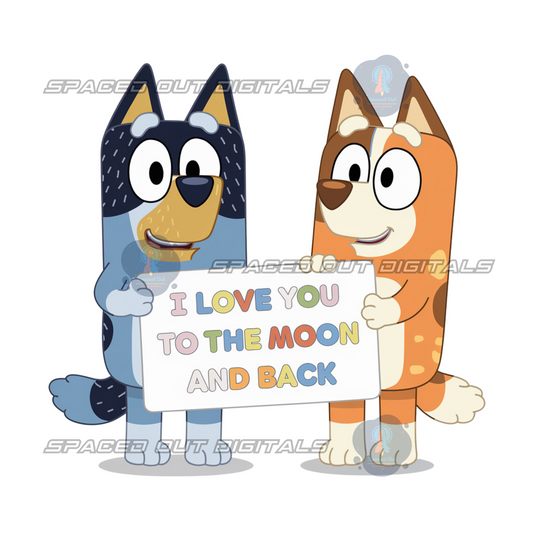 Love You To The Moon PNG