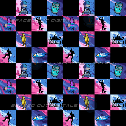 Fort Game Checkered Splatter
