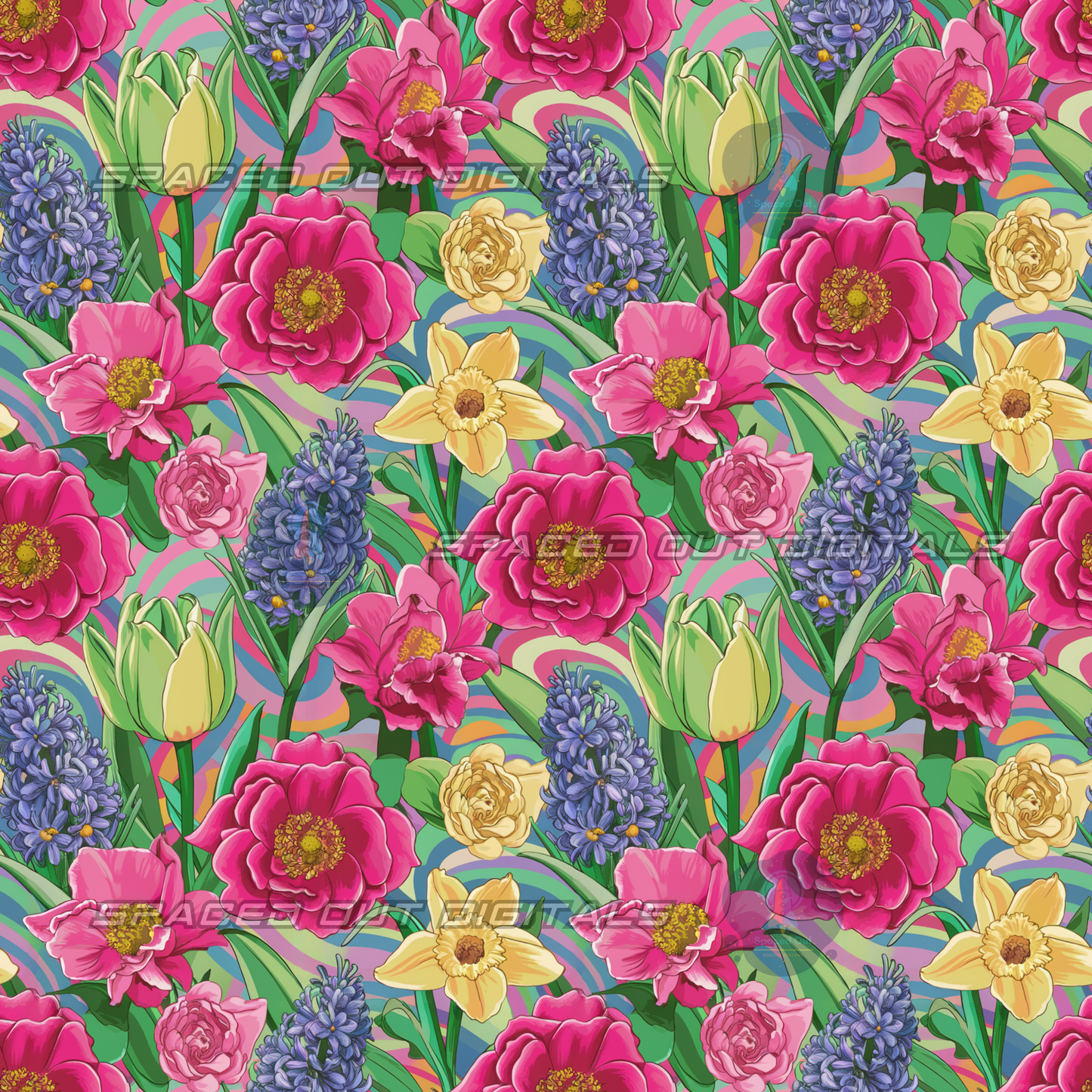 Neon Easter Flowers