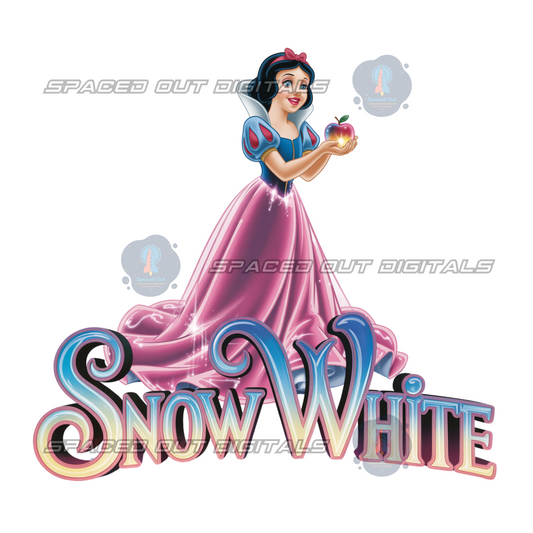 Snow Princess Neon PNG
