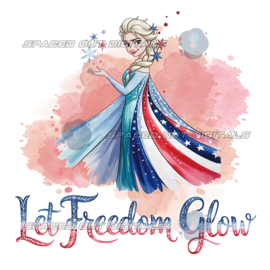 Let Freedom Glow PNG