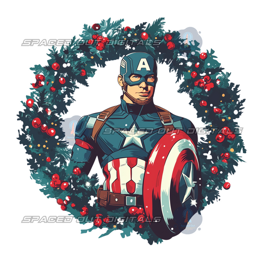 Captain USA Wreathe PNG
