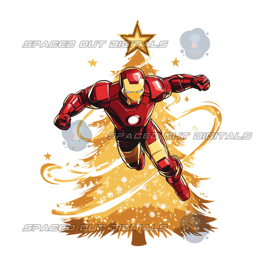 Iron Hero Christmas PNG
