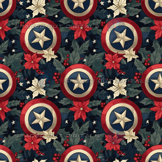 Christmas Flower Shields