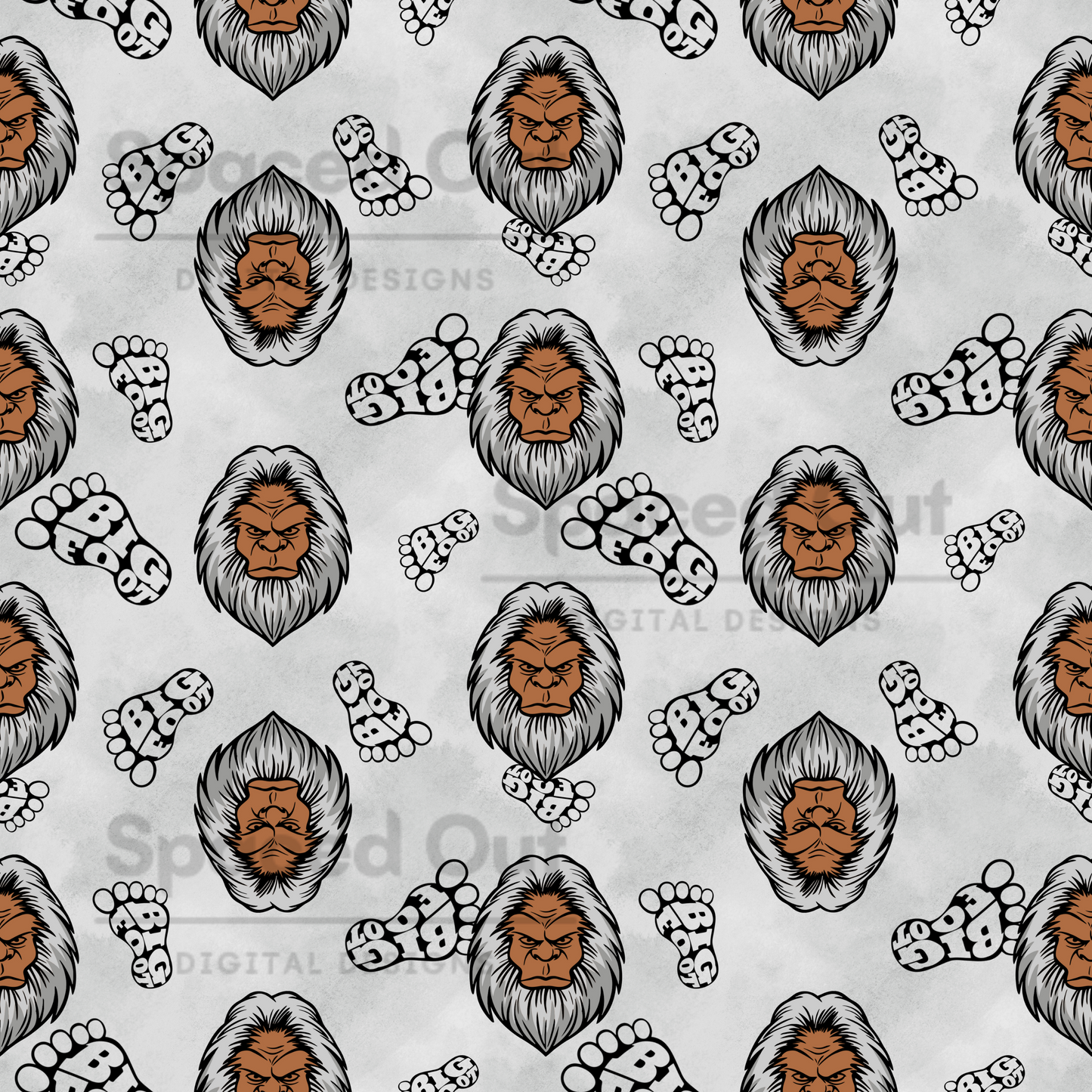 Bigfoot Heads (Grey)