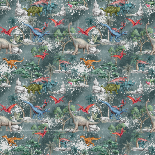 Watercolor Dinos
