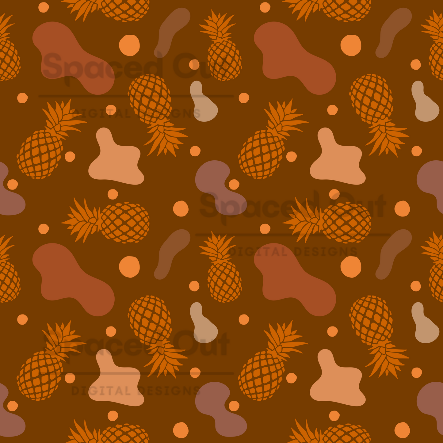 Boho Pineapple Brown