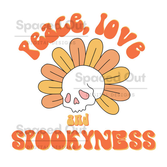 Peace Love and Spookyness PNG