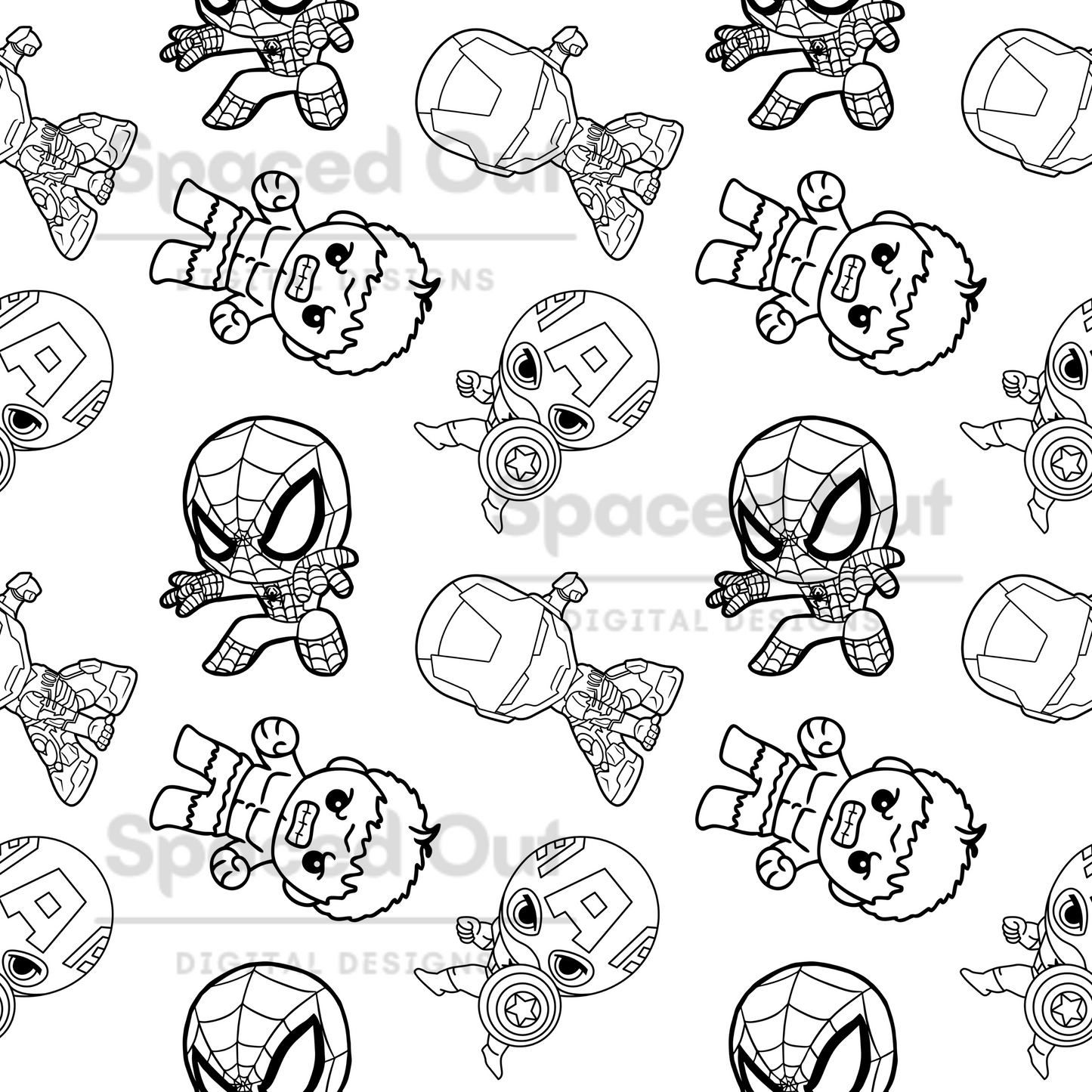 Super Heros ColorMe
