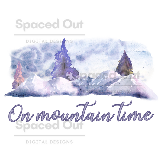 On Mountain Time PNG