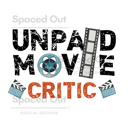 Unpaid Movie Critic PNG