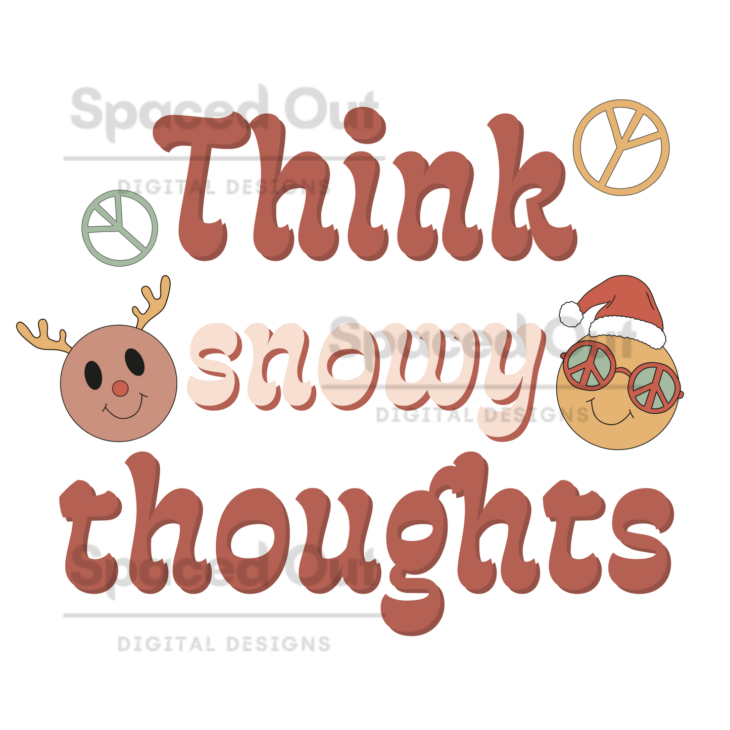 Think Snowy Thoughts PNG
