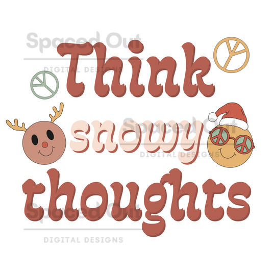Think Snowy Thoughts PNG