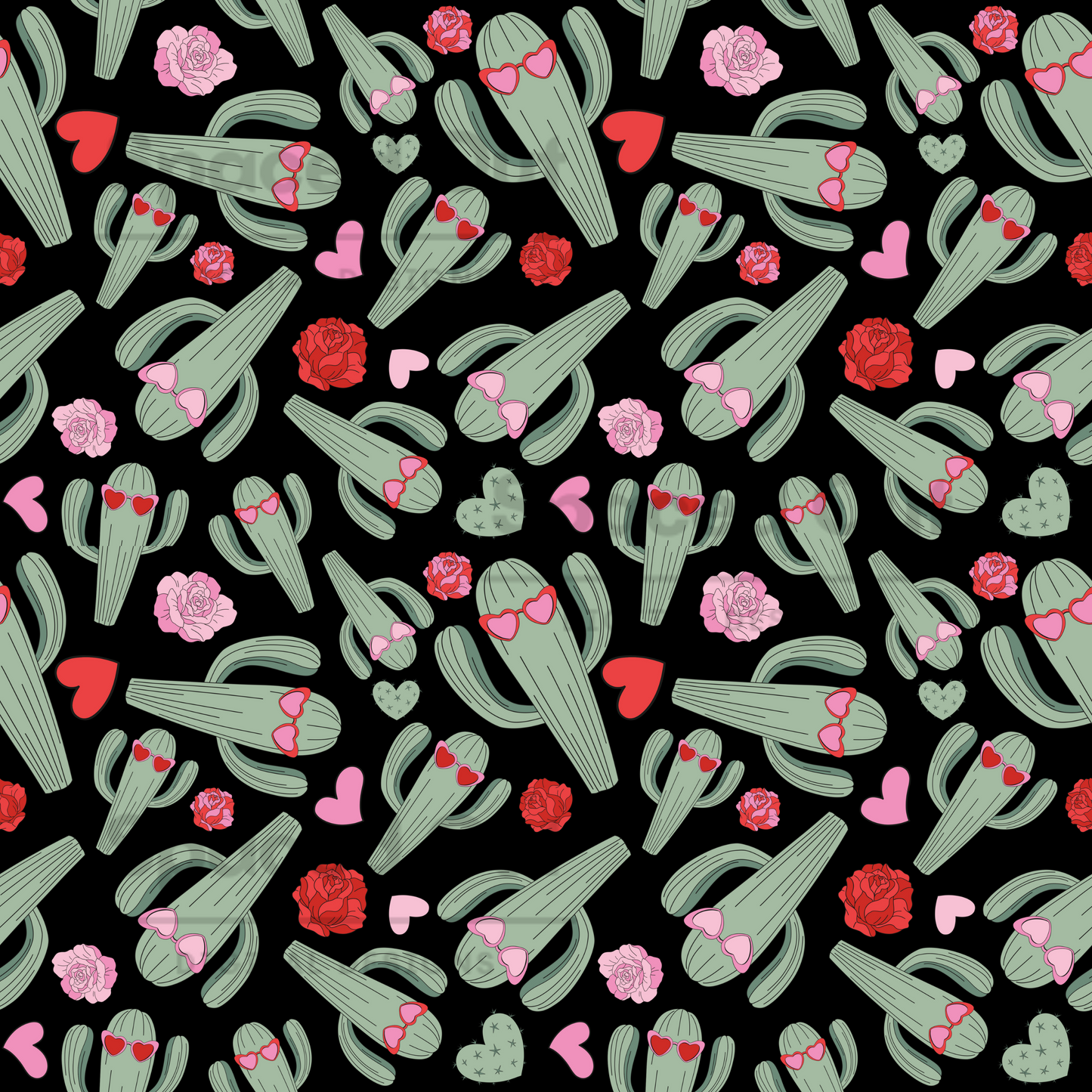 Valentine Cactus Black