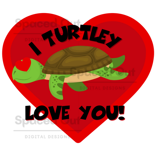 I Turtley Love You PNG