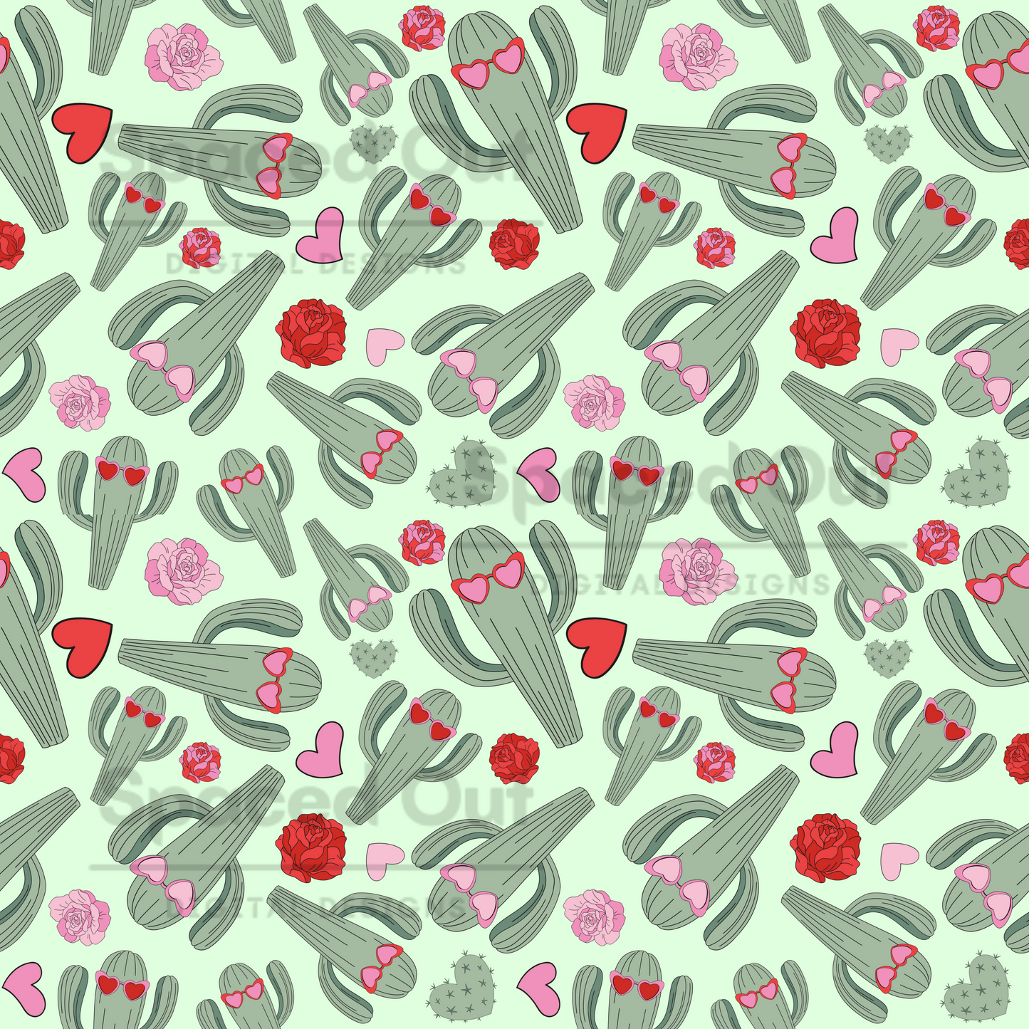 Valentine Cactus Green