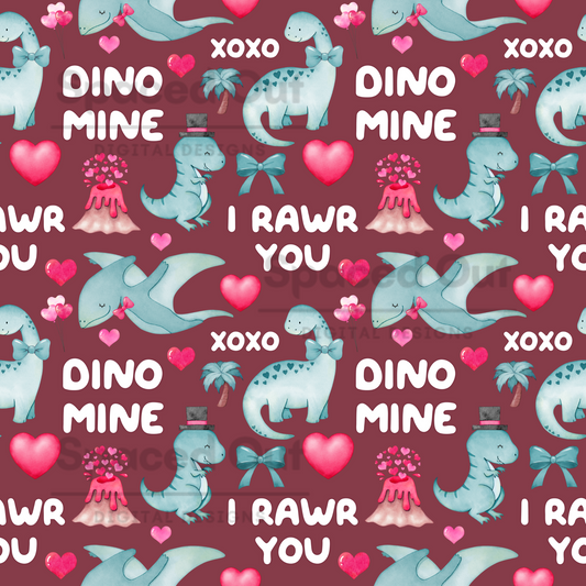 Valentine Dinos Red
