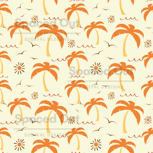 Boho Palms Orange