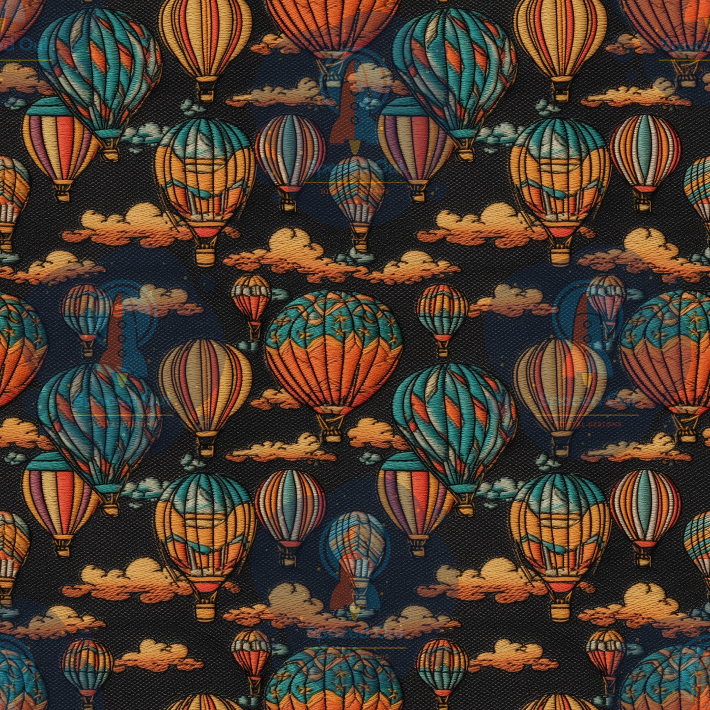 Air Balloons Embroidery 2