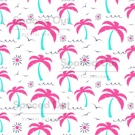 Boho Palms Pink