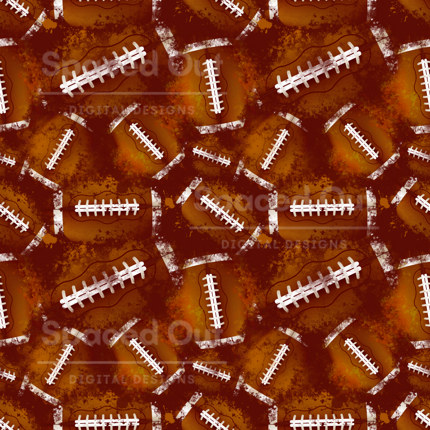 Watercolor Footballs