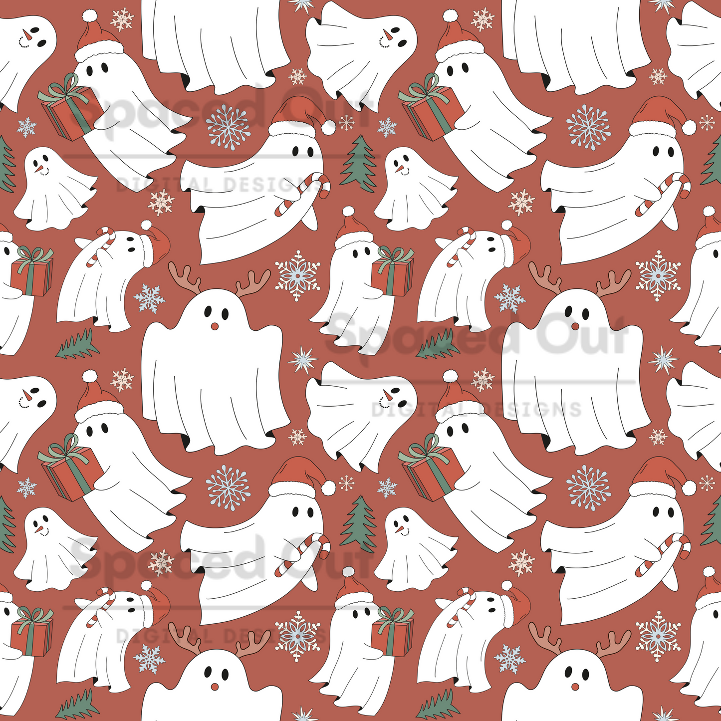 Groovy Christmas Ghosts