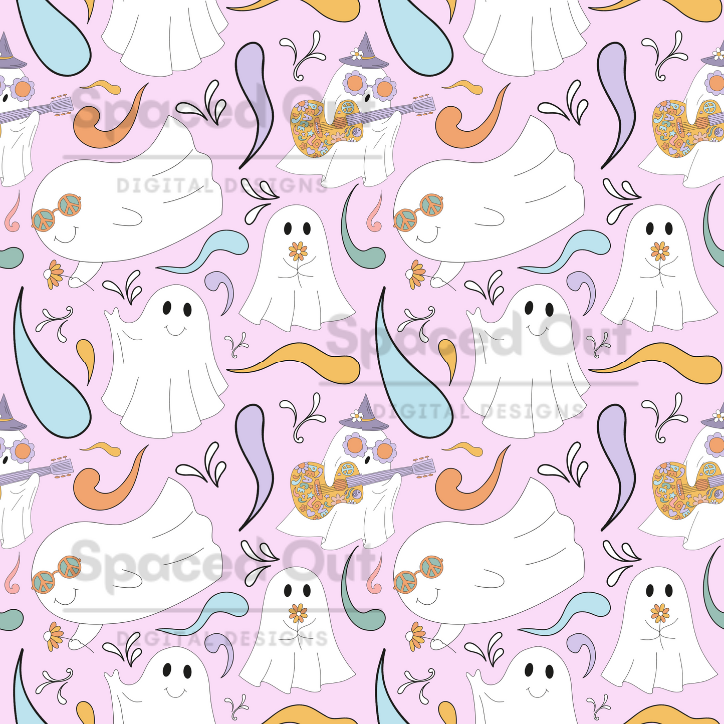 Hippie Ghosts Pink